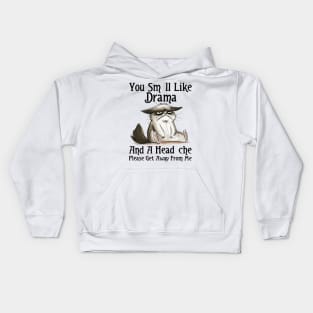 You Smell Like Drama And A Headache Please Get Away From Me Kids Hoodie